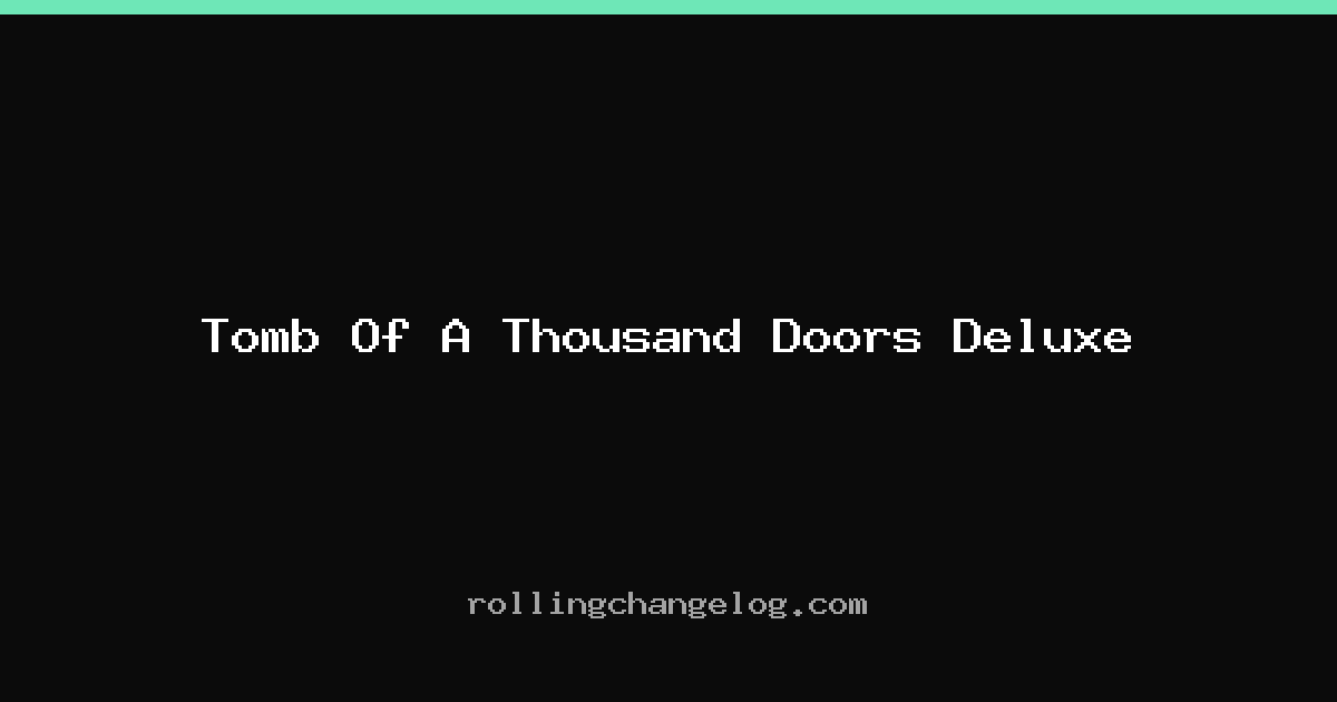 Tomb Of A Thousand Doors Deluxe cover