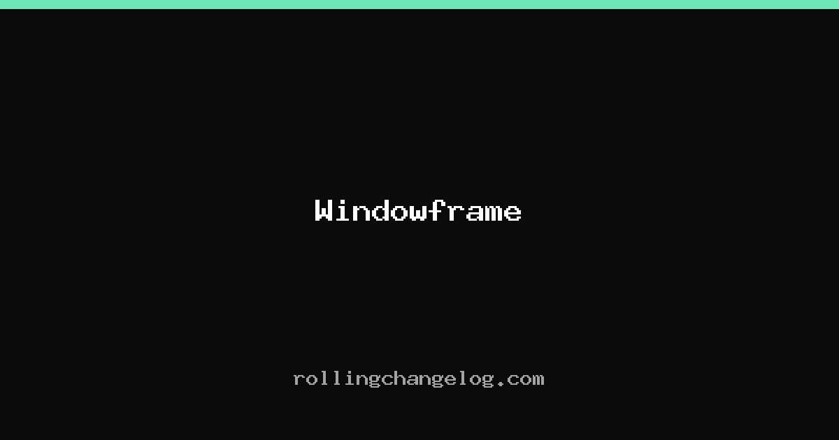 Windowframe cover