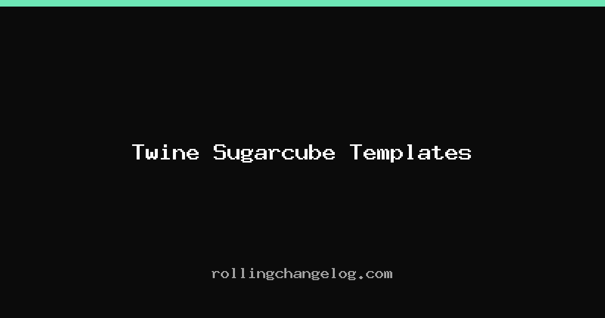 Twine Sugarcube Templates cover