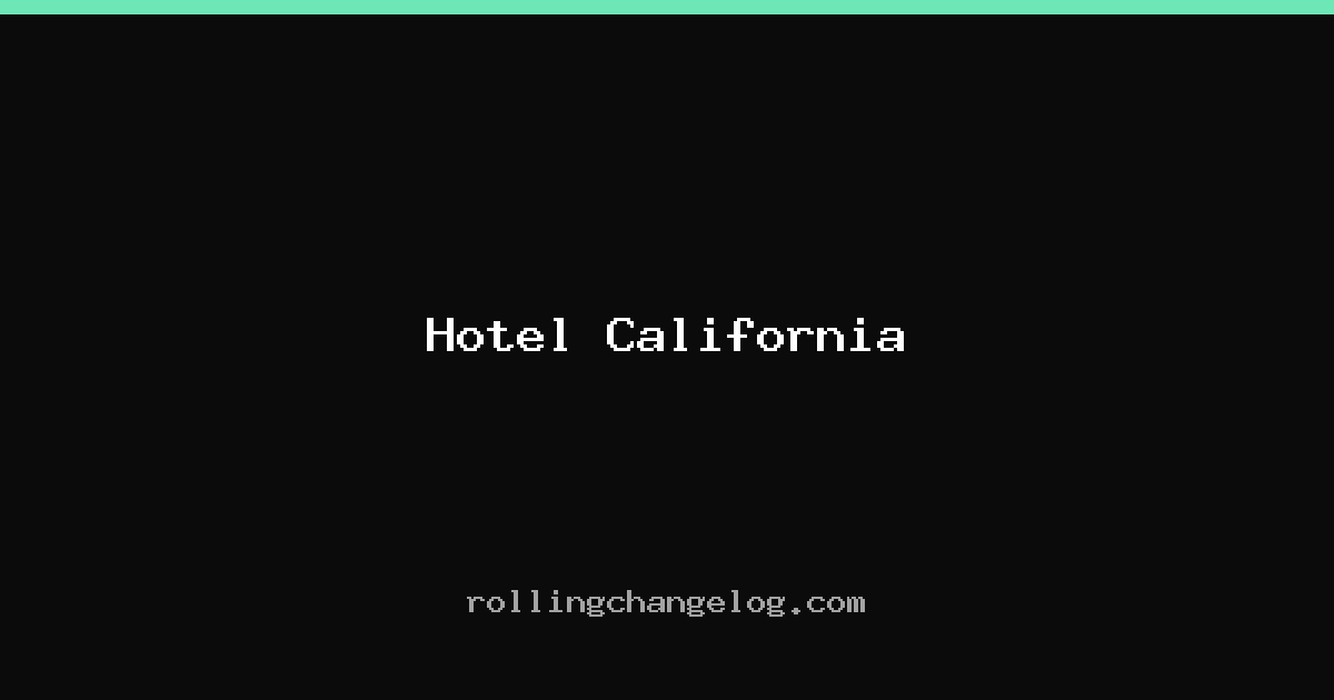 Hotel California cover