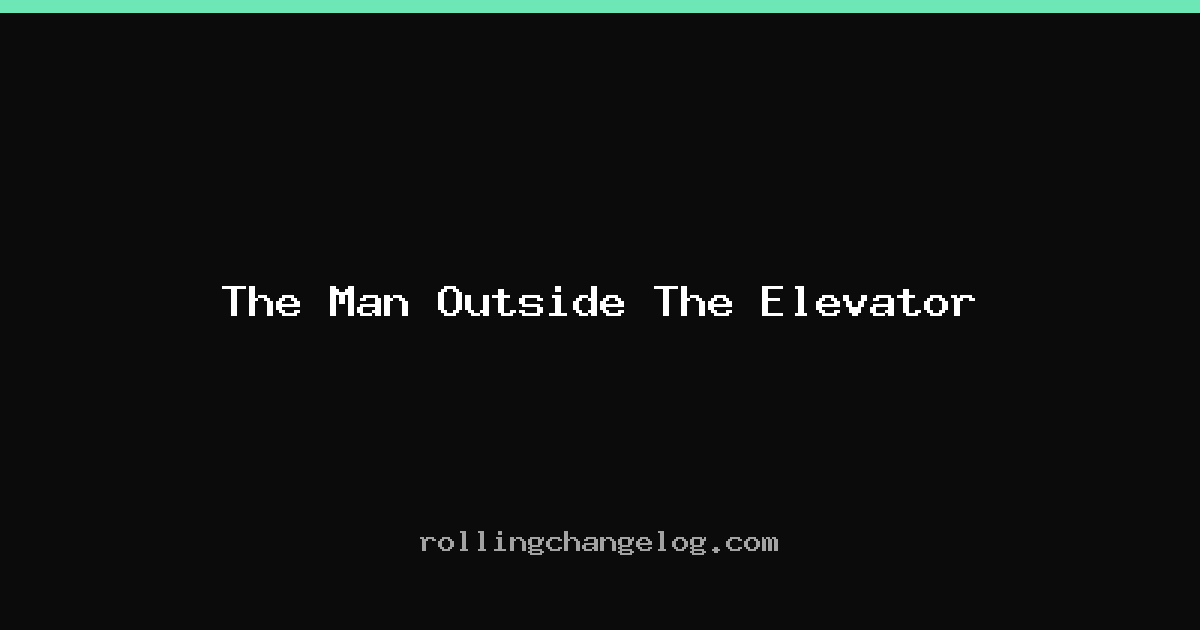 The Man Outside The Elevator cover