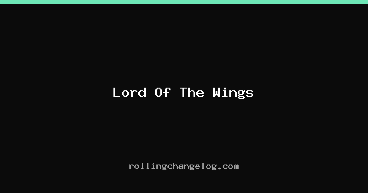 Lord Of The Wings cover