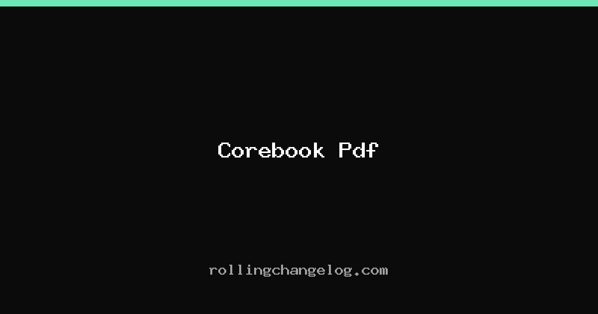Corebook Pdf cover