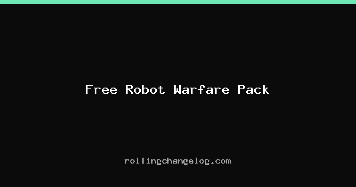 Free Robot Warfare Pack cover