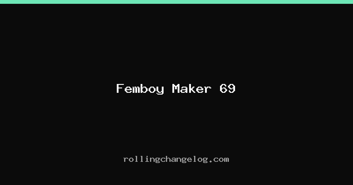 Femboy Maker 69 cover