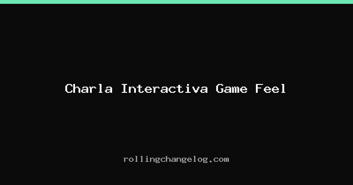 Charla Interactiva Game Feel cover
