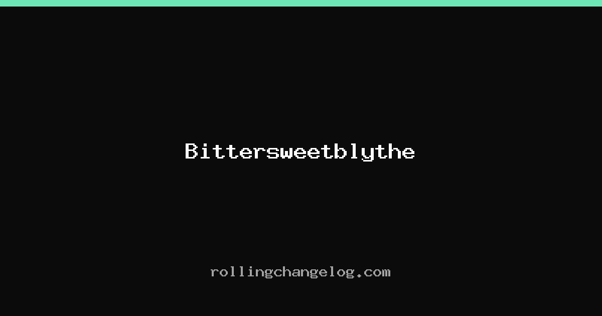 Bittersweetblythe cover