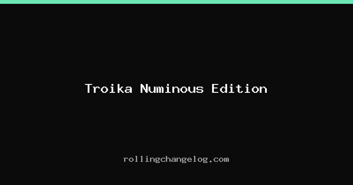 Troika Numinous Edition cover