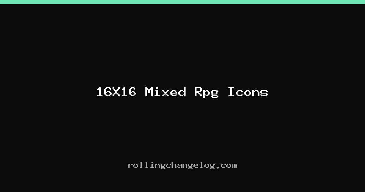 16X16 Mixed Rpg Icons cover