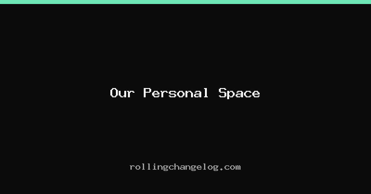 Our Personal Space cover