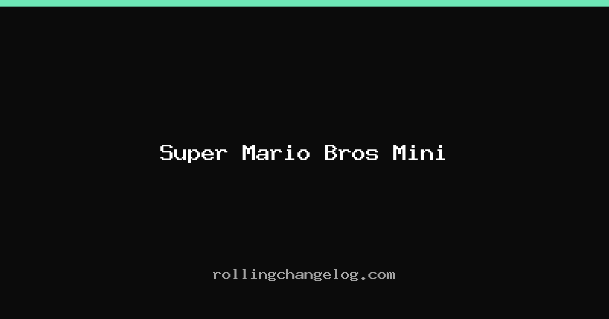Super Mario Bros Mini cover