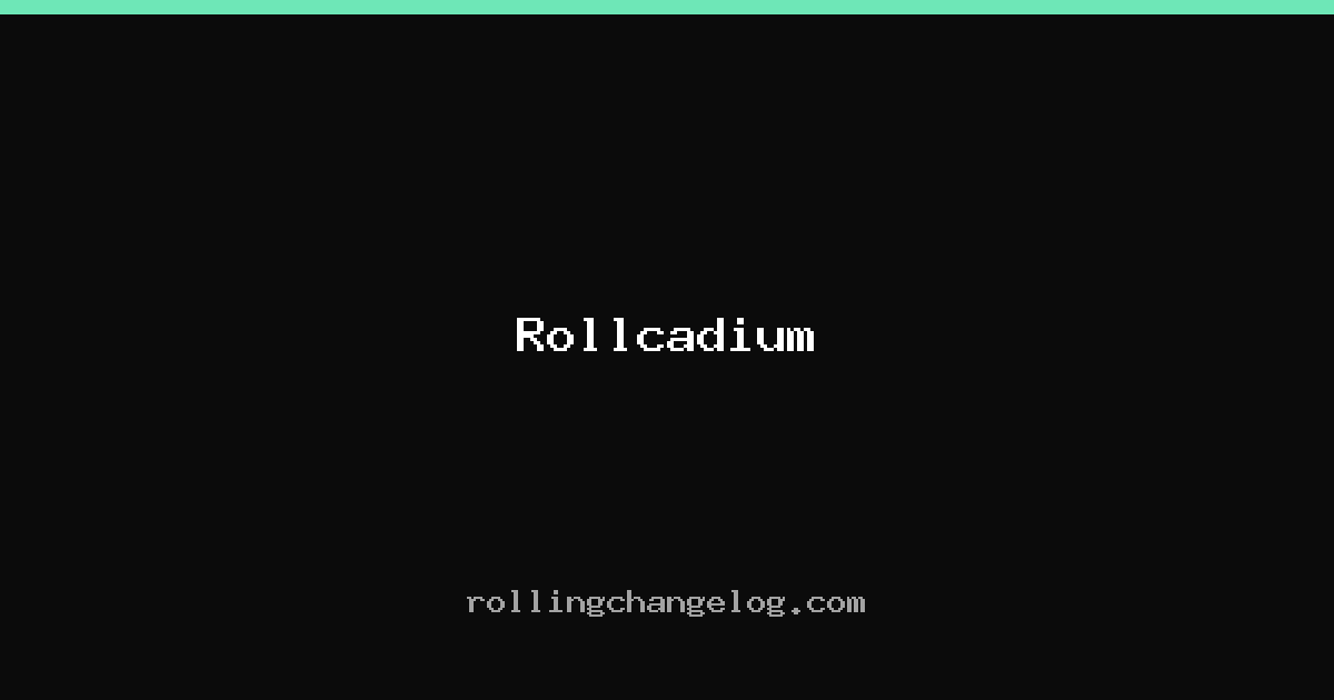Rollcadium cover
