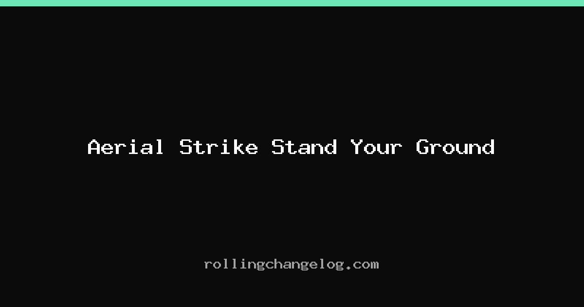 Aerial Strike Stand Your Ground cover