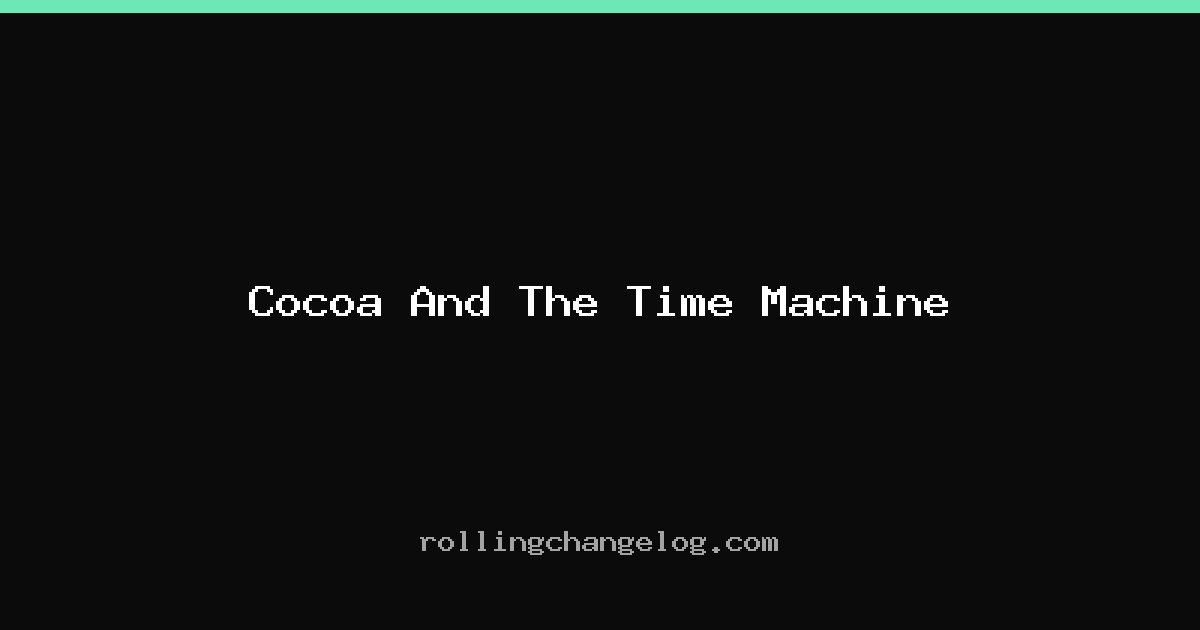 Cocoa And The Time Machine cover