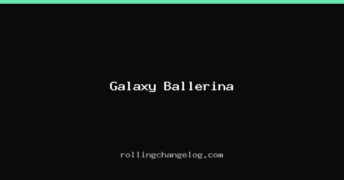 Galaxy Ballerina cover