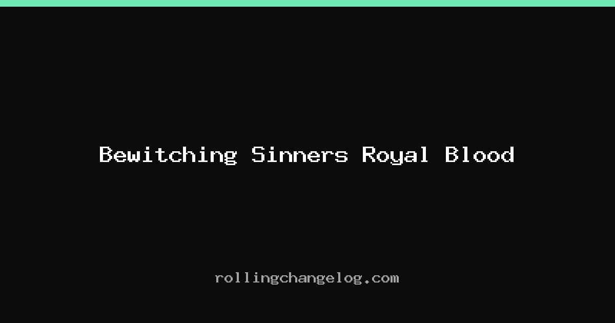 Bewitching Sinners Royal Blood cover