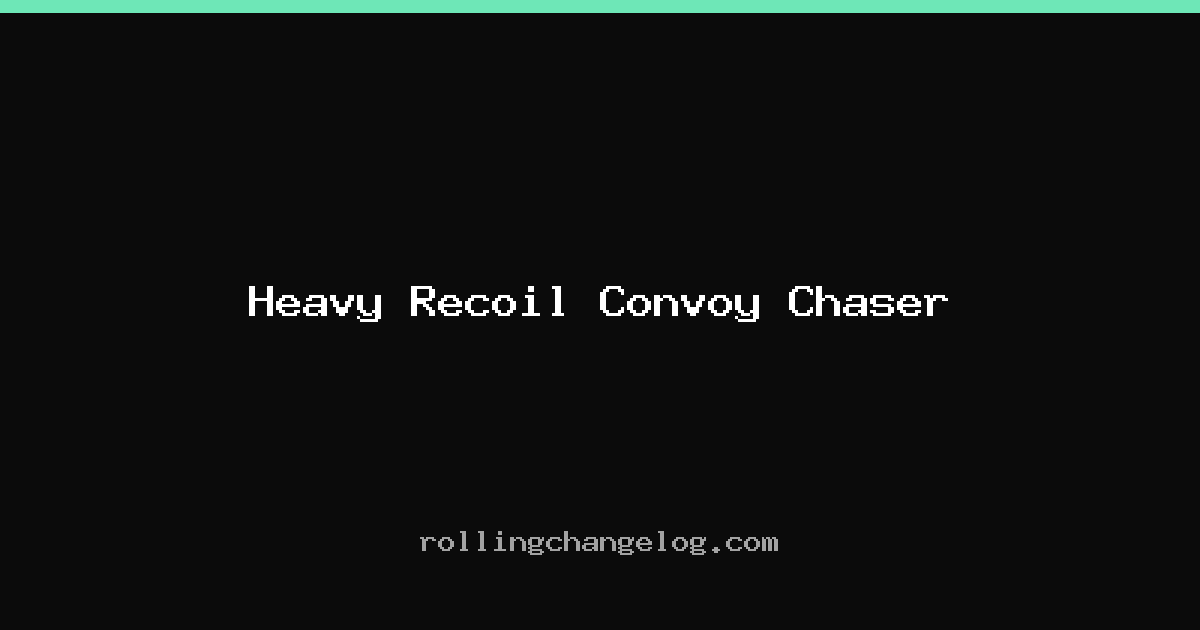 Heavy Recoil Convoy Chaser cover