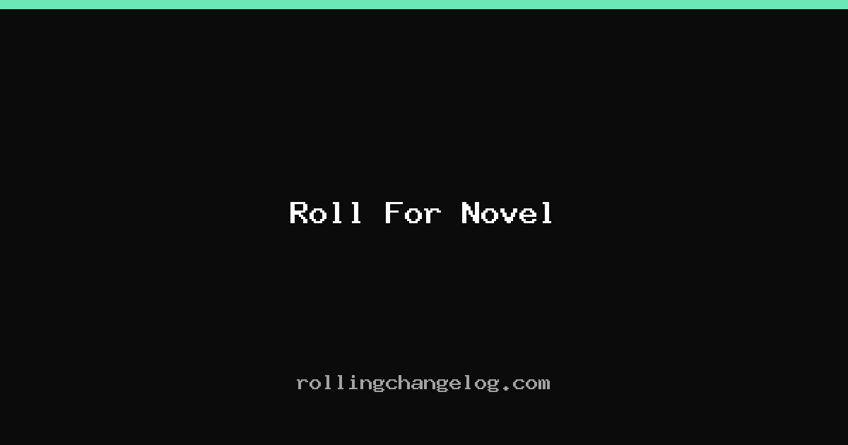 Roll For Novel cover