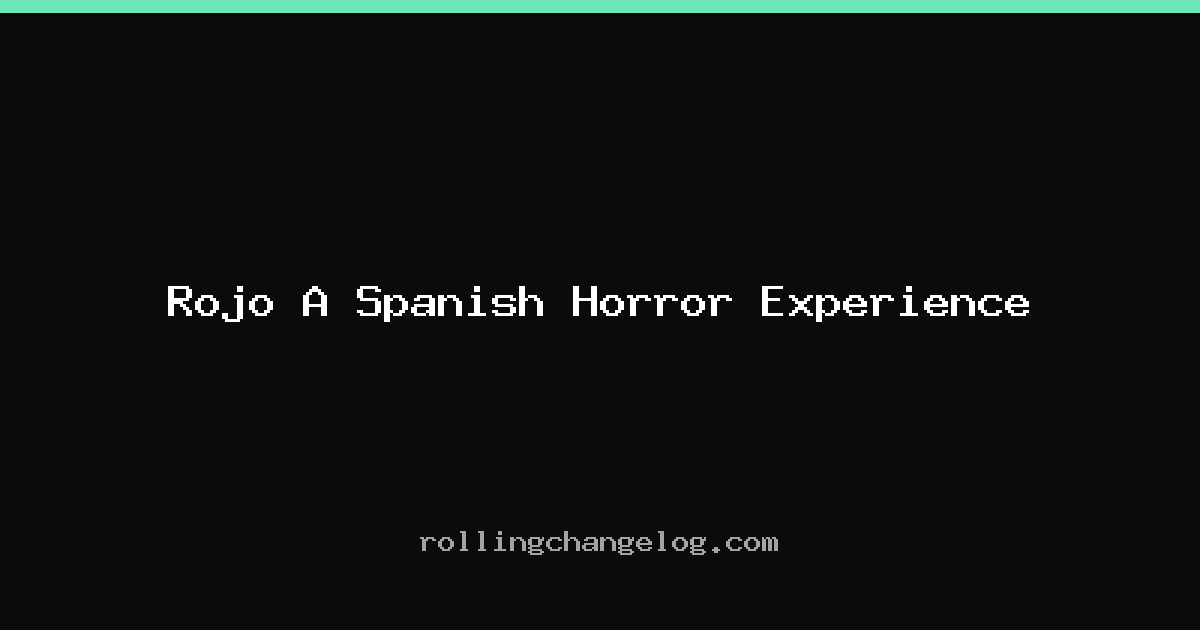 Rojo A Spanish Horror Experience cover