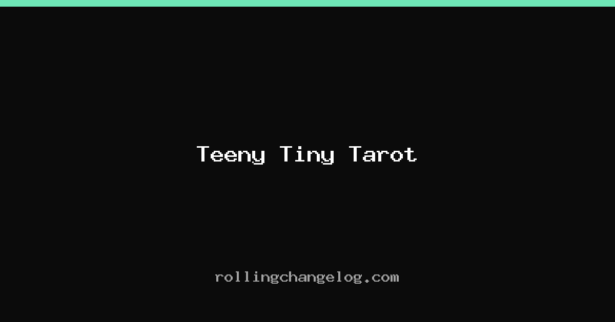 Teeny Tiny Tarot cover