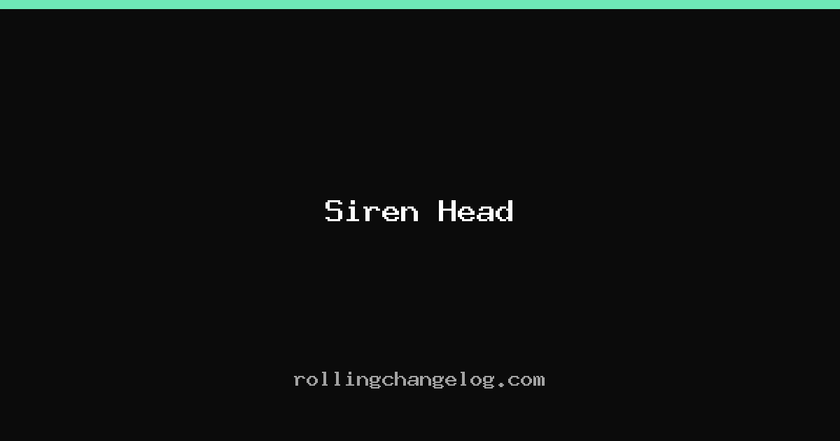 Siren Head cover