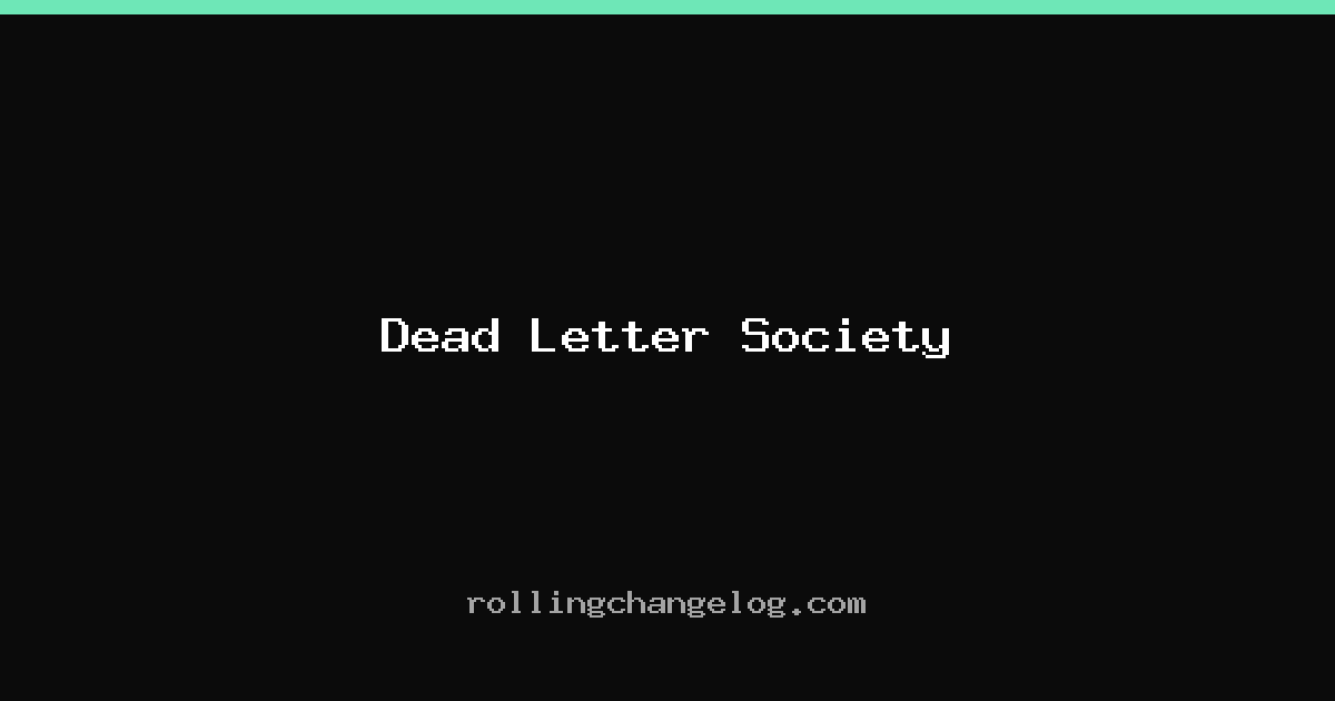 Dead Letter Society cover