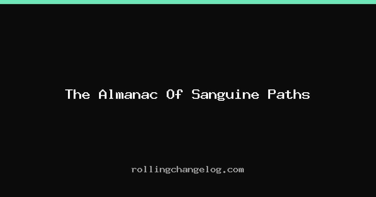 The Almanac Of Sanguine Paths cover