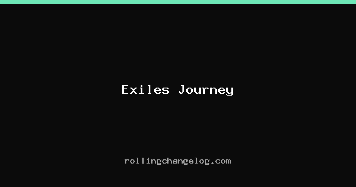 Exiles Journey cover