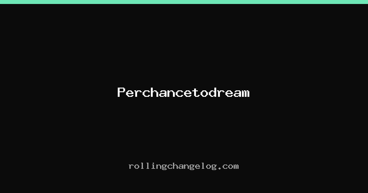 Perchancetodream cover