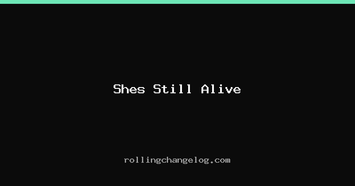 Shes Still Alive cover