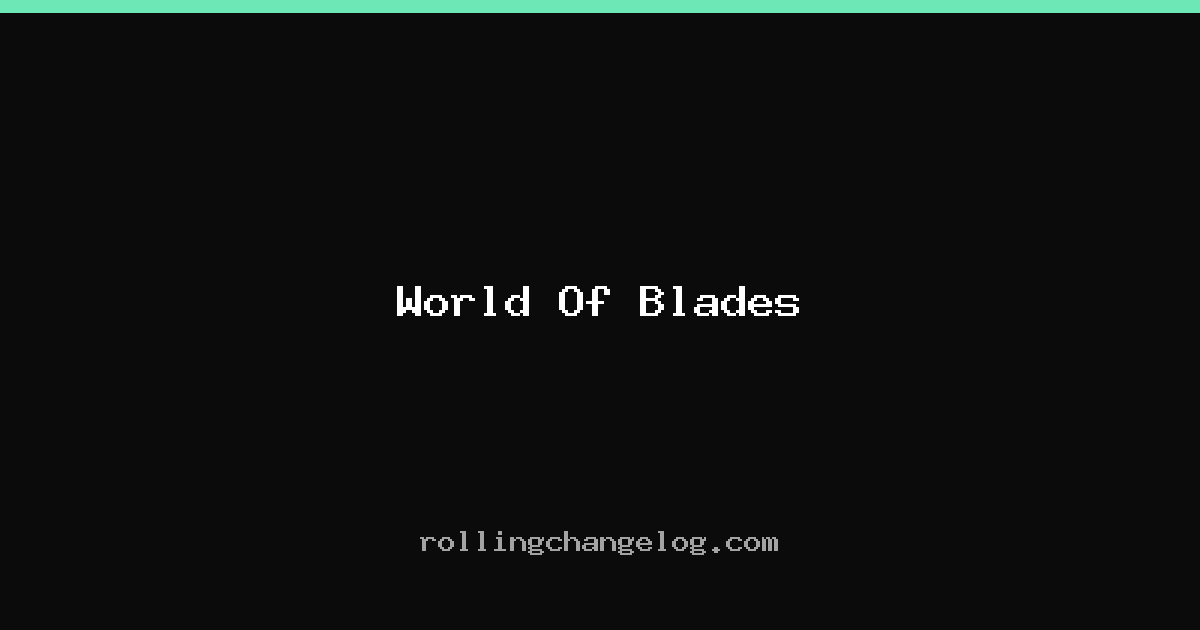 World Of Blades cover