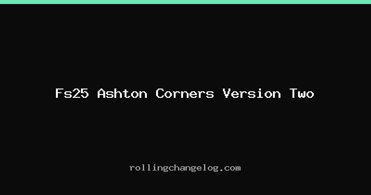 Fs25 Ashton Corners Version Two cover
