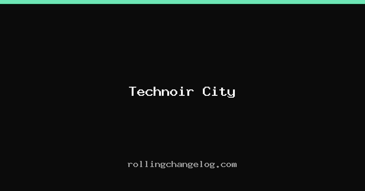 Technoir City cover