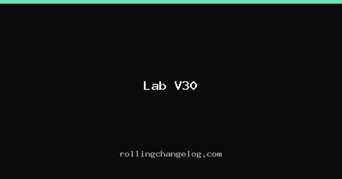Lab V30 cover