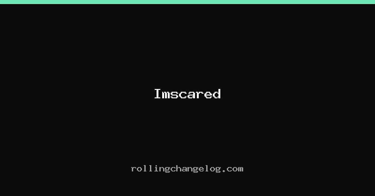 Imscared cover