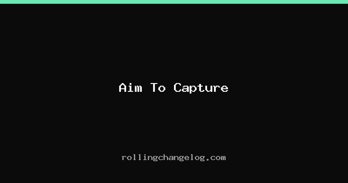 Aim To Capture cover