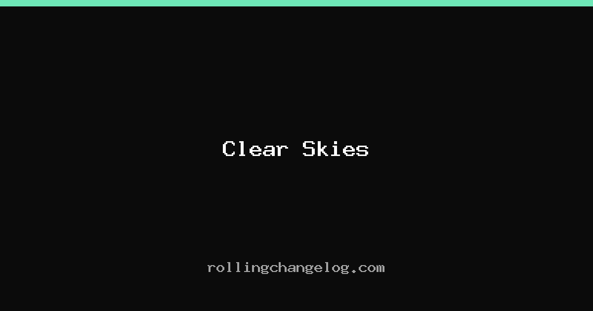 Clear Skies cover