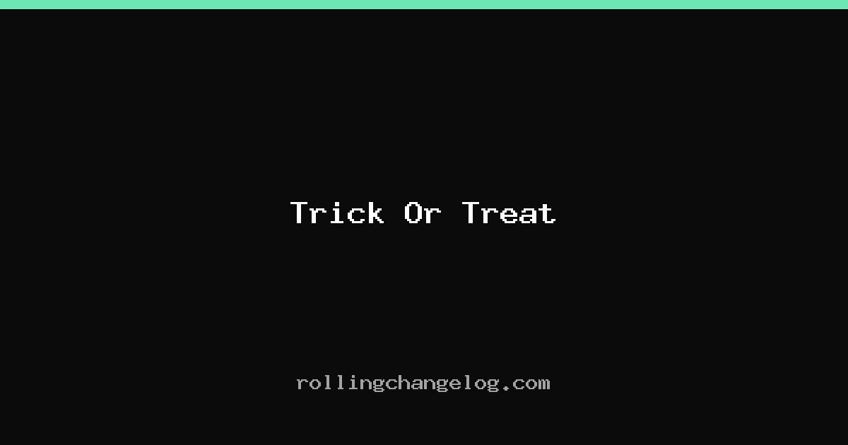 Trick Or Treat cover