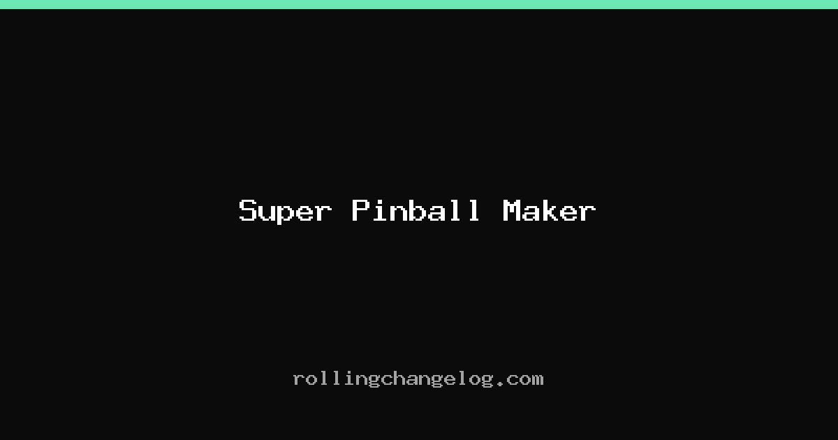 Super Pinball Maker cover