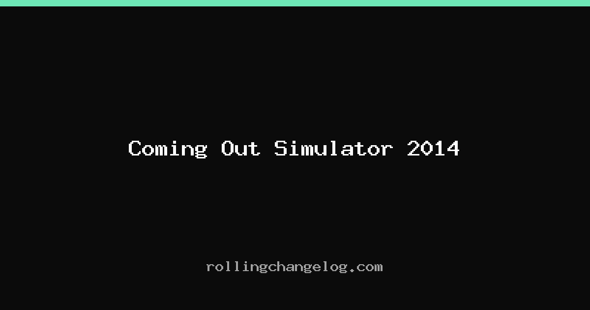 Coming Out Simulator 2014 cover