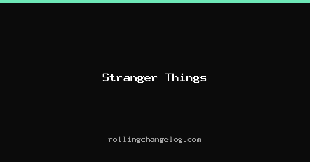 Stranger Things cover