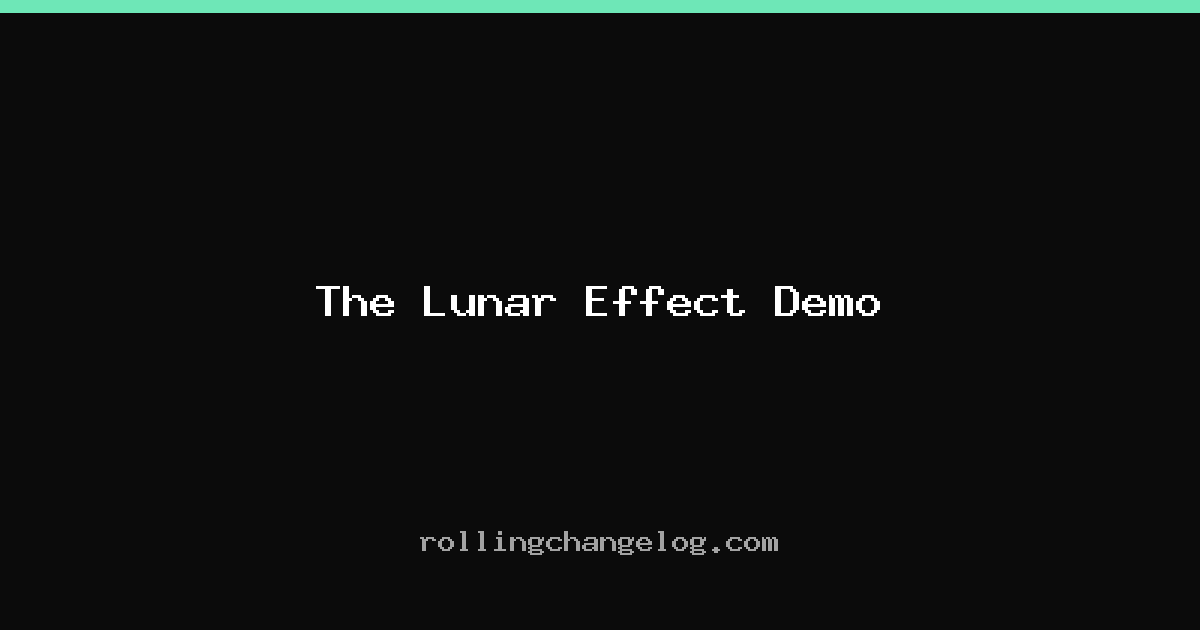 The Lunar Effect Demo cover