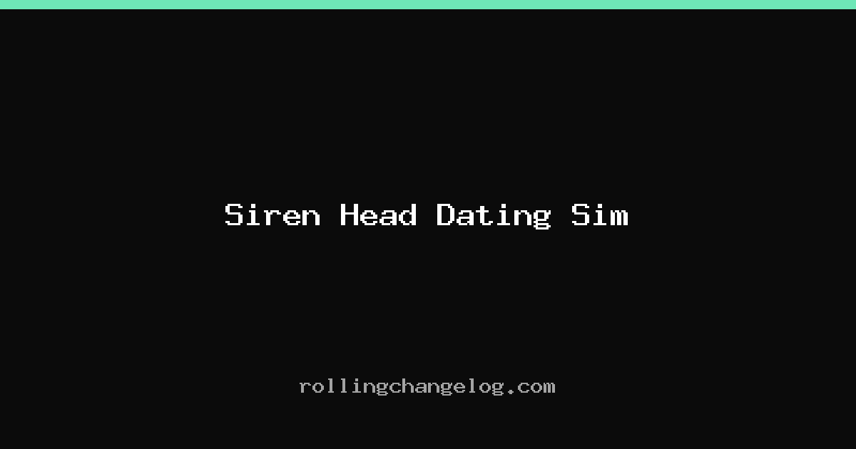 Siren Head Dating Sim cover