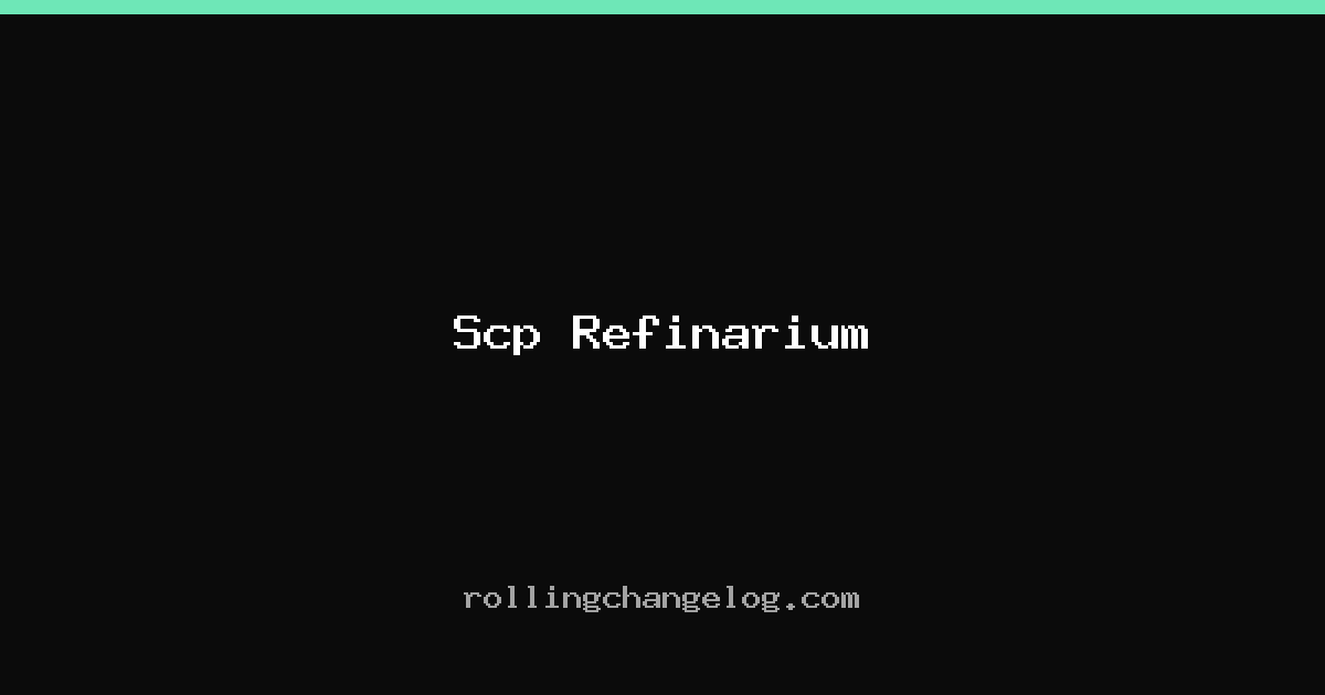 Scp Refinarium cover