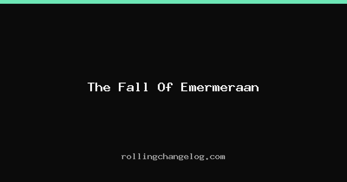 The Fall Of Emermeraan cover