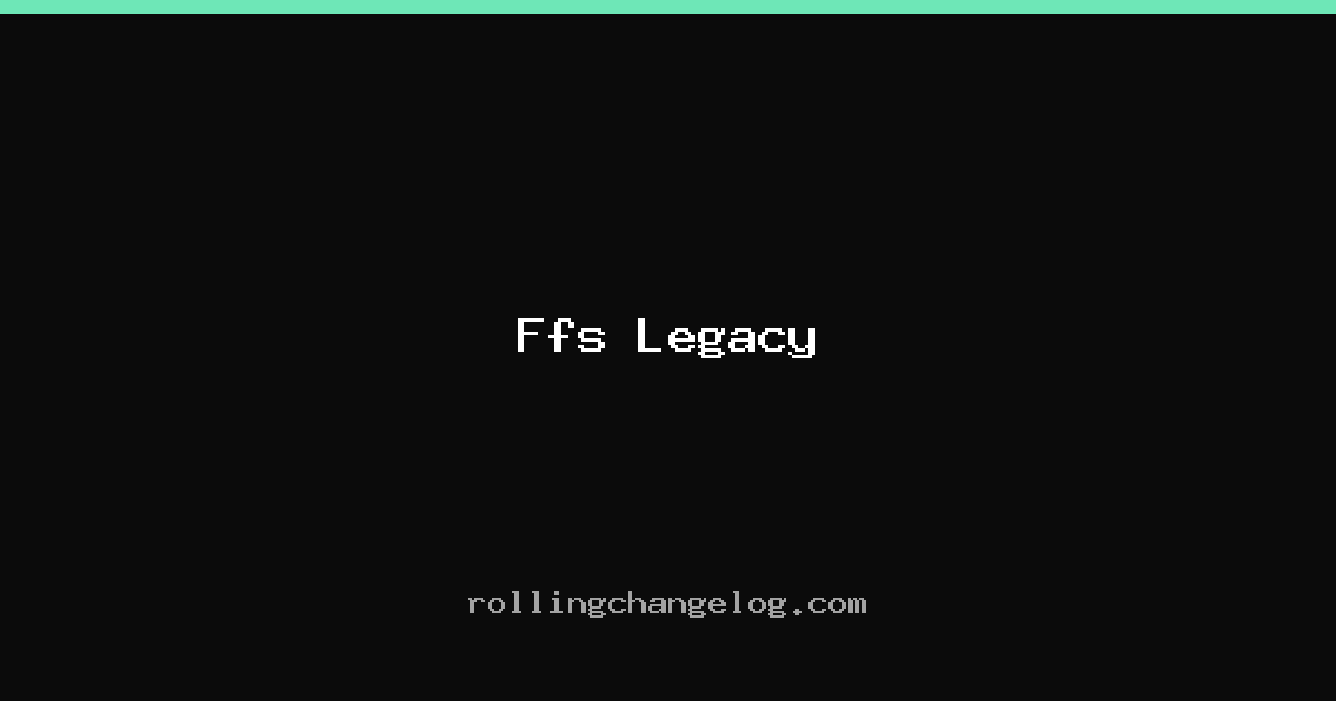 Ffs Legacy cover