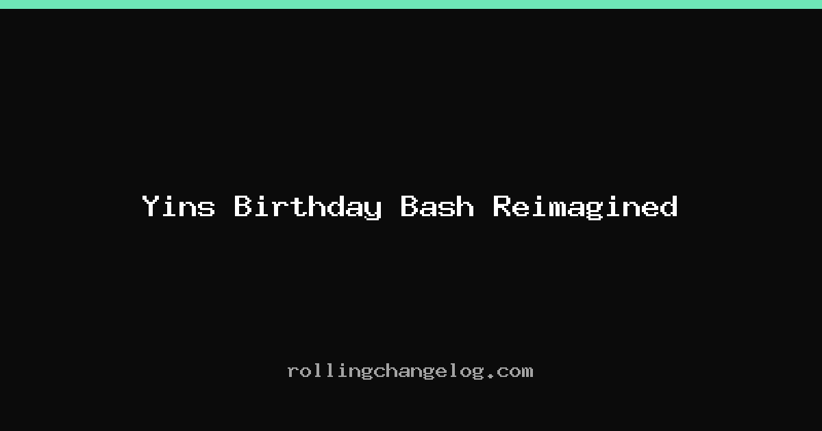 Yins Birthday Bash Reimagined cover