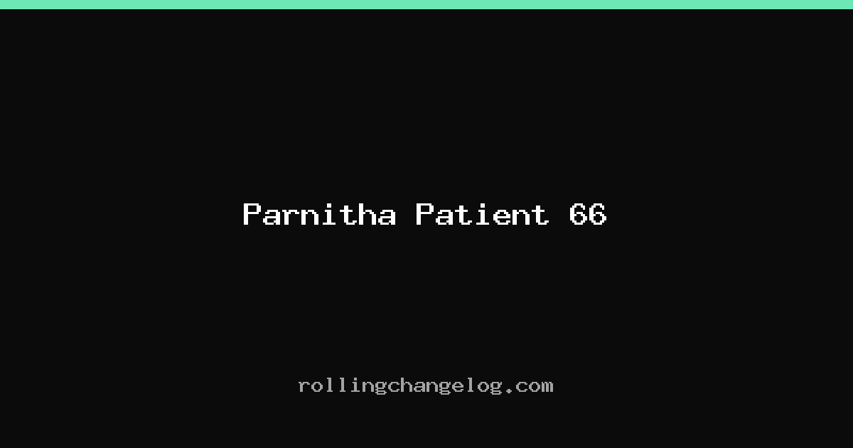 Parnitha Patient 66 cover