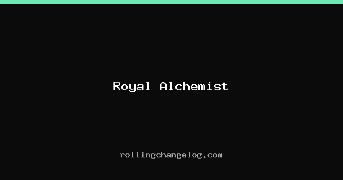 Royal Alchemist cover
