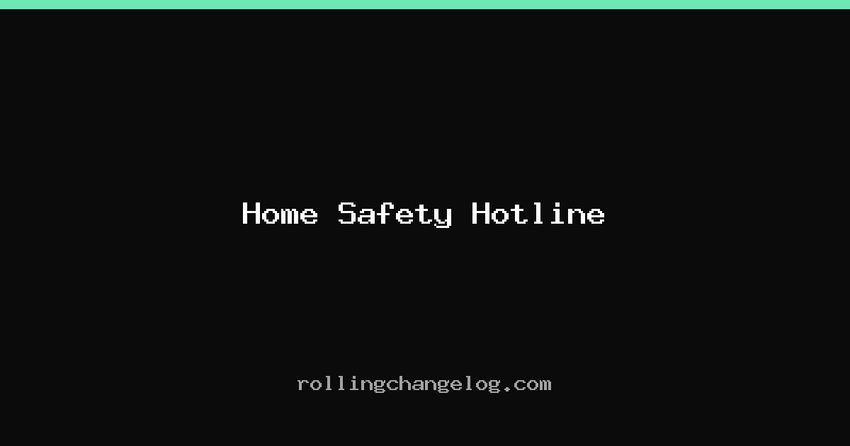 Home Safety Hotline cover